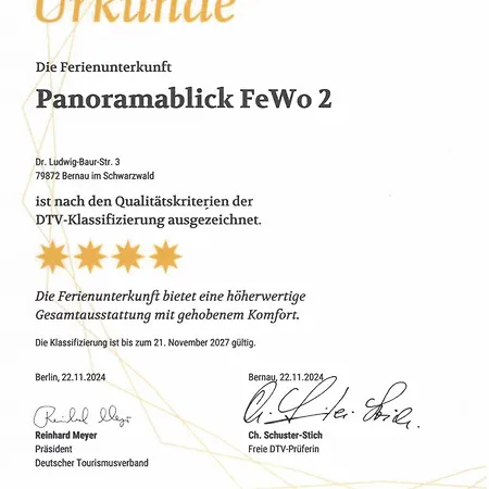 Apartment Haus Panoramablick 2 *